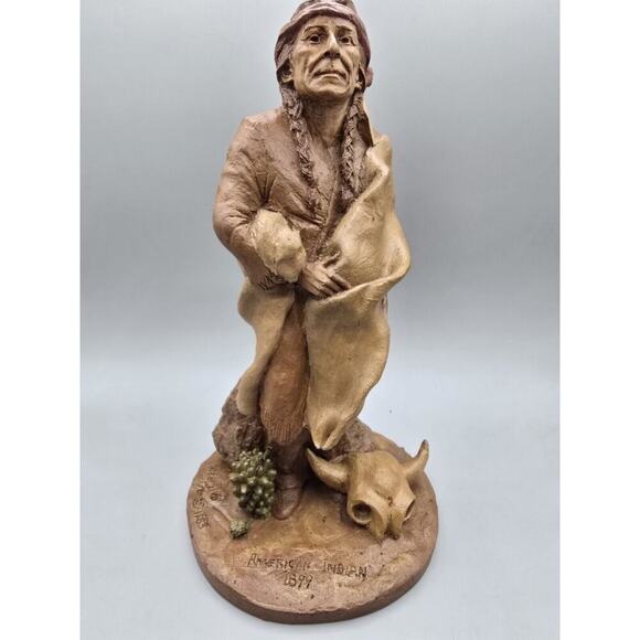 Tom Clark Other - Vintage Tom Clark Signed “American Indian 1899” Figurine 1983